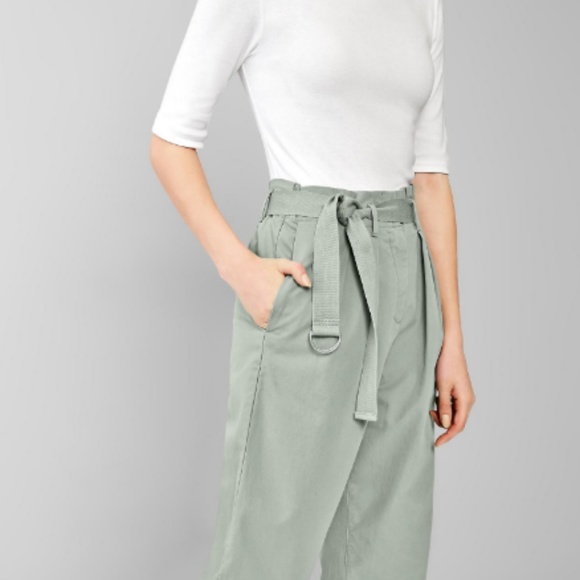 🌼GAP Pink PaperBag Tie Waist Pants -Size 4 - Picture 5 of 8